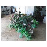 Massive lot of silk plants