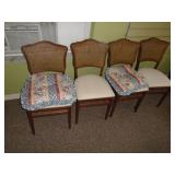 Folding wooden chairs