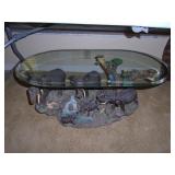 Cast elephant coffee table