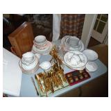 Noritake China and gold flatware