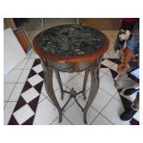 Marble top entry table
