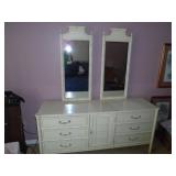 Rattan style double dresser