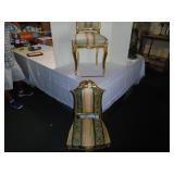 Reupholstered antique chairs