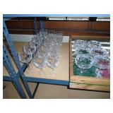 Faceted cut stemware