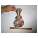 Czechoslovakian art glass vase