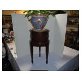 Drum style fern stand and papa Thunder plate