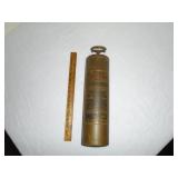 Handheld brass fire extinguisher