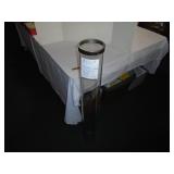 Glass Pyrex barber pole