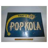 Pop Kola soda sign