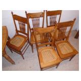 Oak and Cane chairs