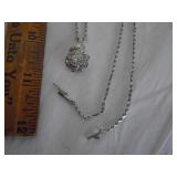 14-karat gold and diamond necklace