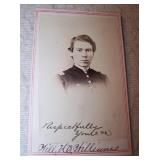 Inscribed Will W.Williams