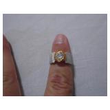 14-karat gold and cubic zirconia