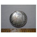 1818 busted half dollar
