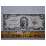 Red Seal Federal Reserve Note $2 bill