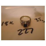 18K white gold ring