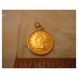 1899 five $ gold coin