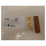10K gold Nude toothpick