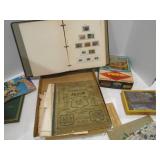 Antique postage stamps