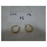 14k gold earrings