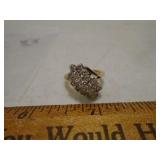 14 K gold & diamond ring