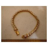14 K gold & CZ braclet
