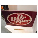 Dr. Pepper metal sign