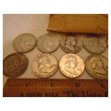 Franklin silver 1/2 dollars