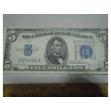 $5 silver cert.