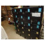 Metal antique school lockers