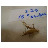 18k gold fishing lure Stuben