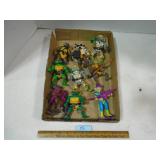 Vintage Playmates Teenage Mutant Ninja Turtles Figure Lot – Chrome Dome, Mondo Gecko, Splinter & 4 T