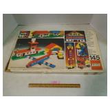 Vintage LEGO Set No. 145 Building Set w/ Original Storage Box & Mixed Bricks – 1970s