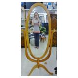 OAK CHEVAL MIRROR