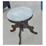 MARBLE TOP PARLOR TABLE