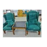 PAIR WING BACK CHAIRS