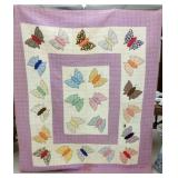 HAND STITCHED QUILT-AS IS