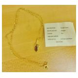 GARNET NECKLACE WITH CERTIFICATE