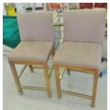 PAIR BAR HEIGHT CHAIRS