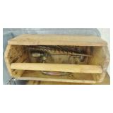 CARPENTERS BOX W/ BRACE DRILL, BITS