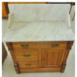 MARBLE TOP WASHSTAND