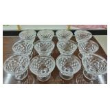 12 FOSTORIA SHERBETS