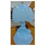 BLUE GLASS LAMP