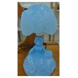 BLUE GLASS LAMP