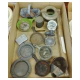 LOT METAL ASHTRAYS