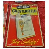CHESTERFIELD ADVERTISING SIGN
