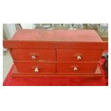 WOODEN JEWELRY CHEST