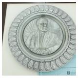 ROOSEVELT PEWTER PLATE