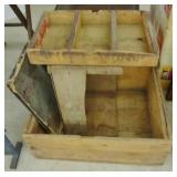 WOODEN CRATES, SORTER BINS