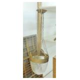 ETCHED GLASS HANGING LAMP